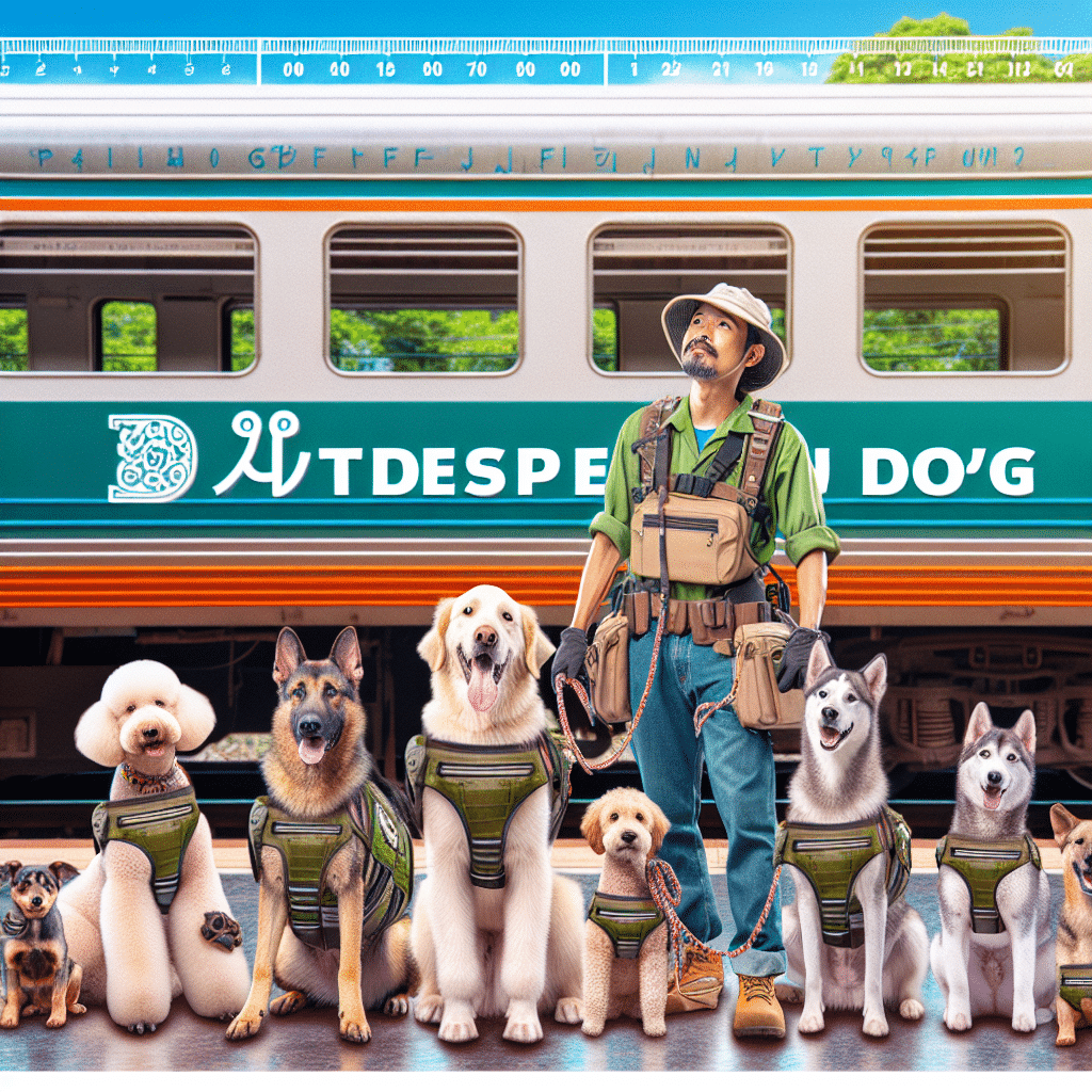 preparing dogs for train journeys