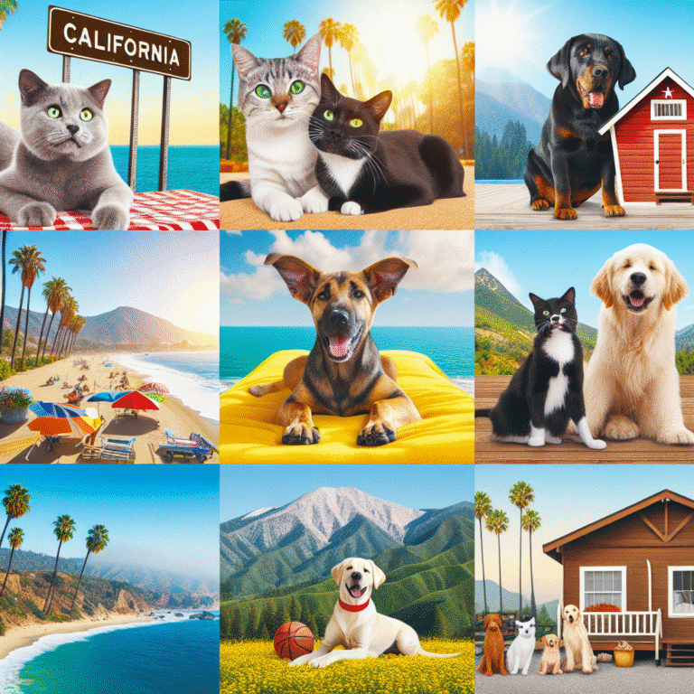 vacation destinations for dogs and cats in California