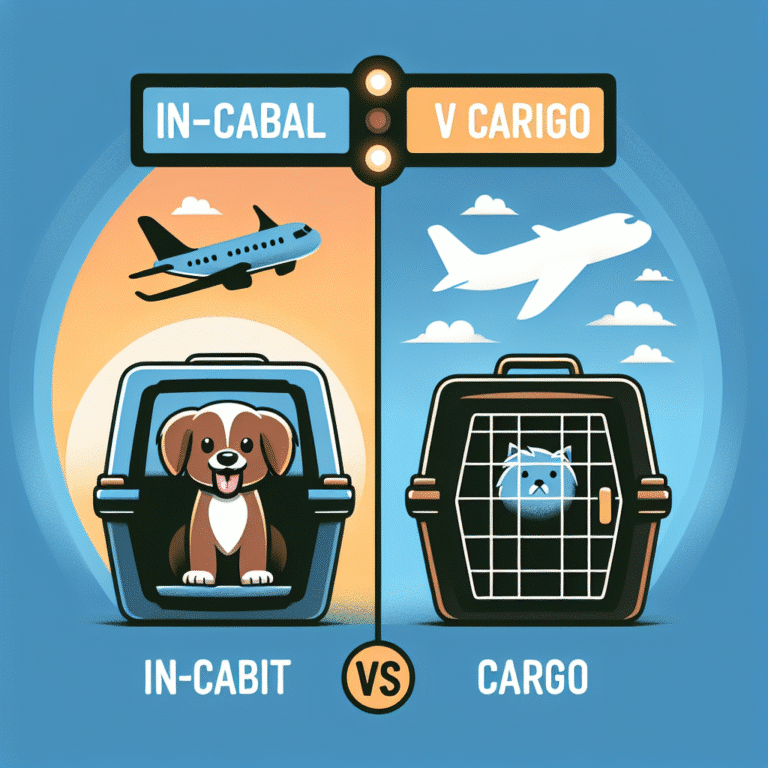 in-cabin vs cargo travel: what's best for your pet