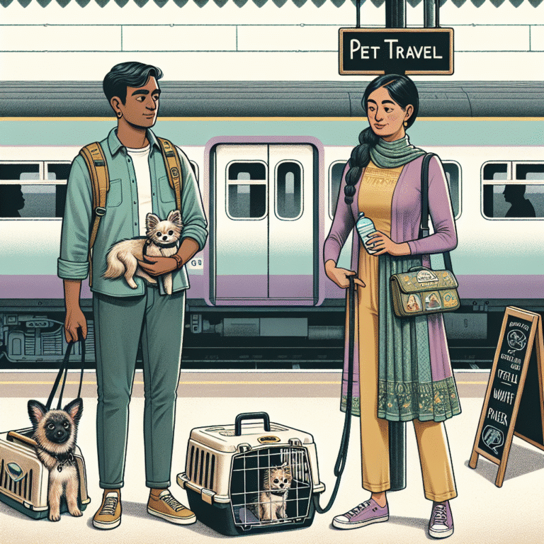 tips for first-time train travel with pets
