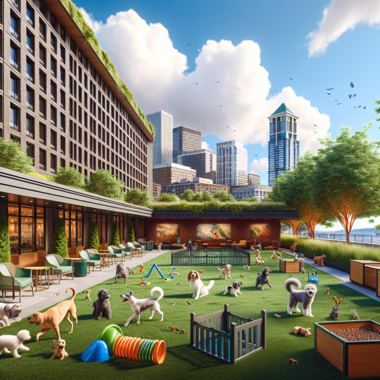 hotels with pet amenities like dog parks in Seattle