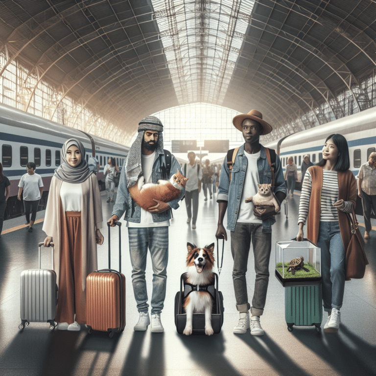 travel checklist for pets by train