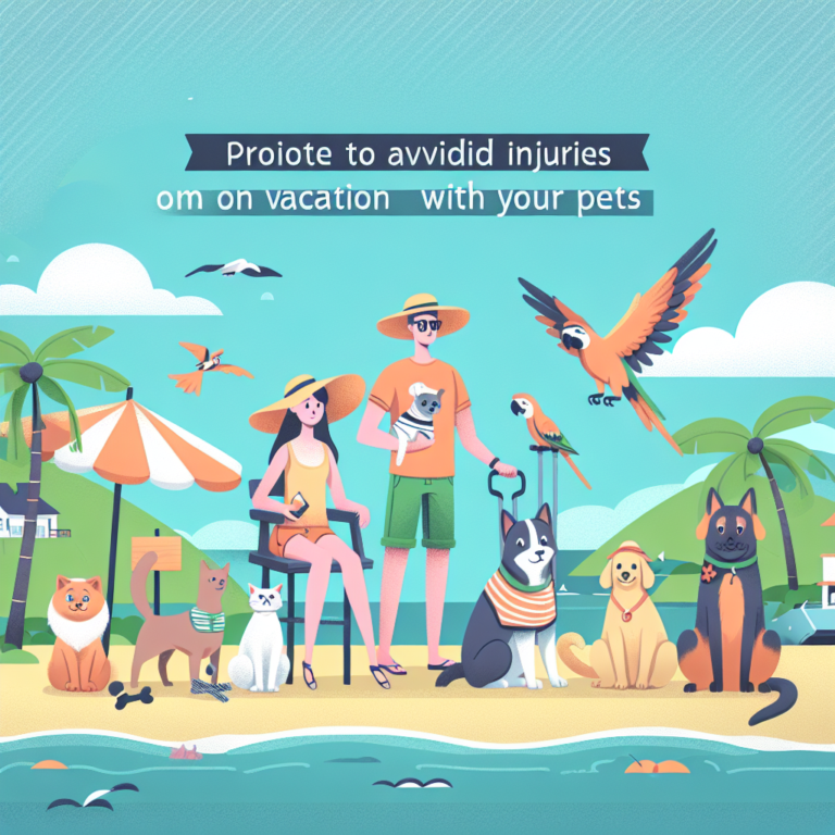 tips for avoiding injuries on vacation with your pets