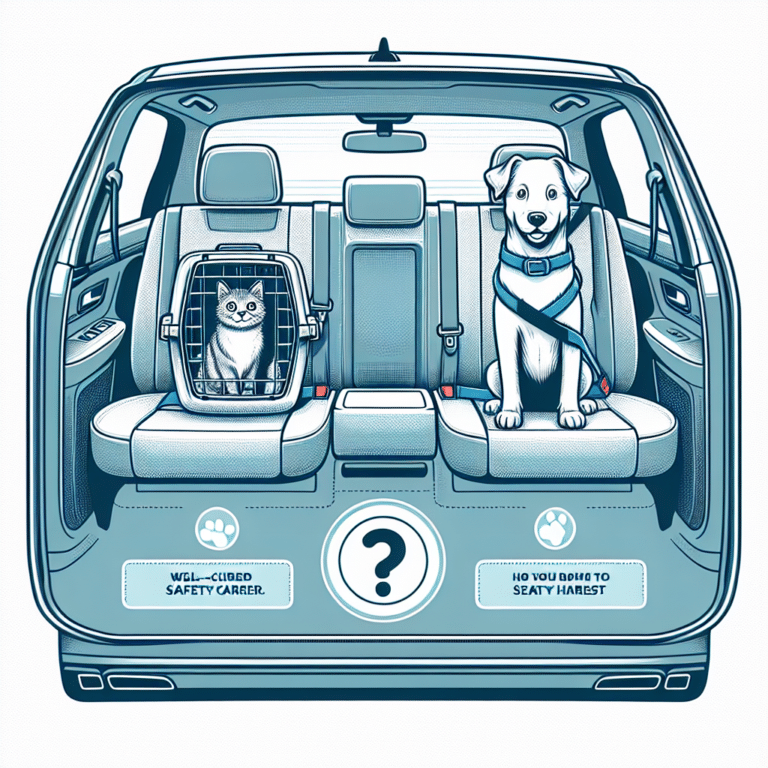 how to safely secure pets in vehicles